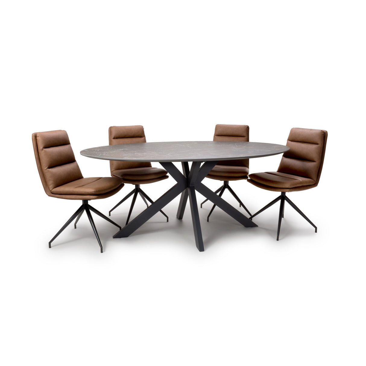 Furniture Link Dining Table Extending Galaxy Oval Table 1800mm