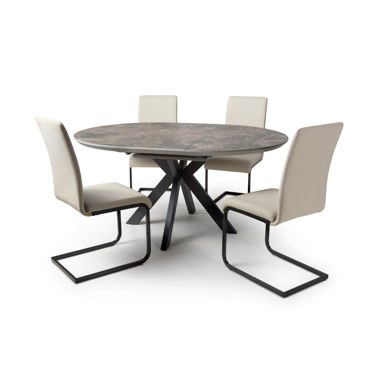 Furniture Link Dining Table Extending Galaxy Round Extending Table 1200mm – 1600mm