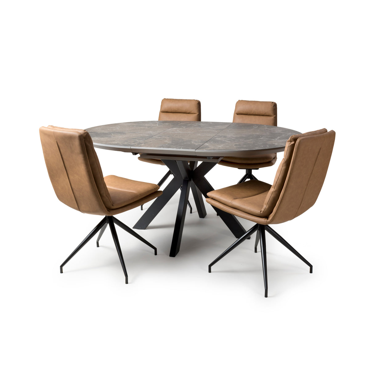 Furniture Link Dining Table Extending Galaxy Round Extending Table 1200mm – 1600mm
