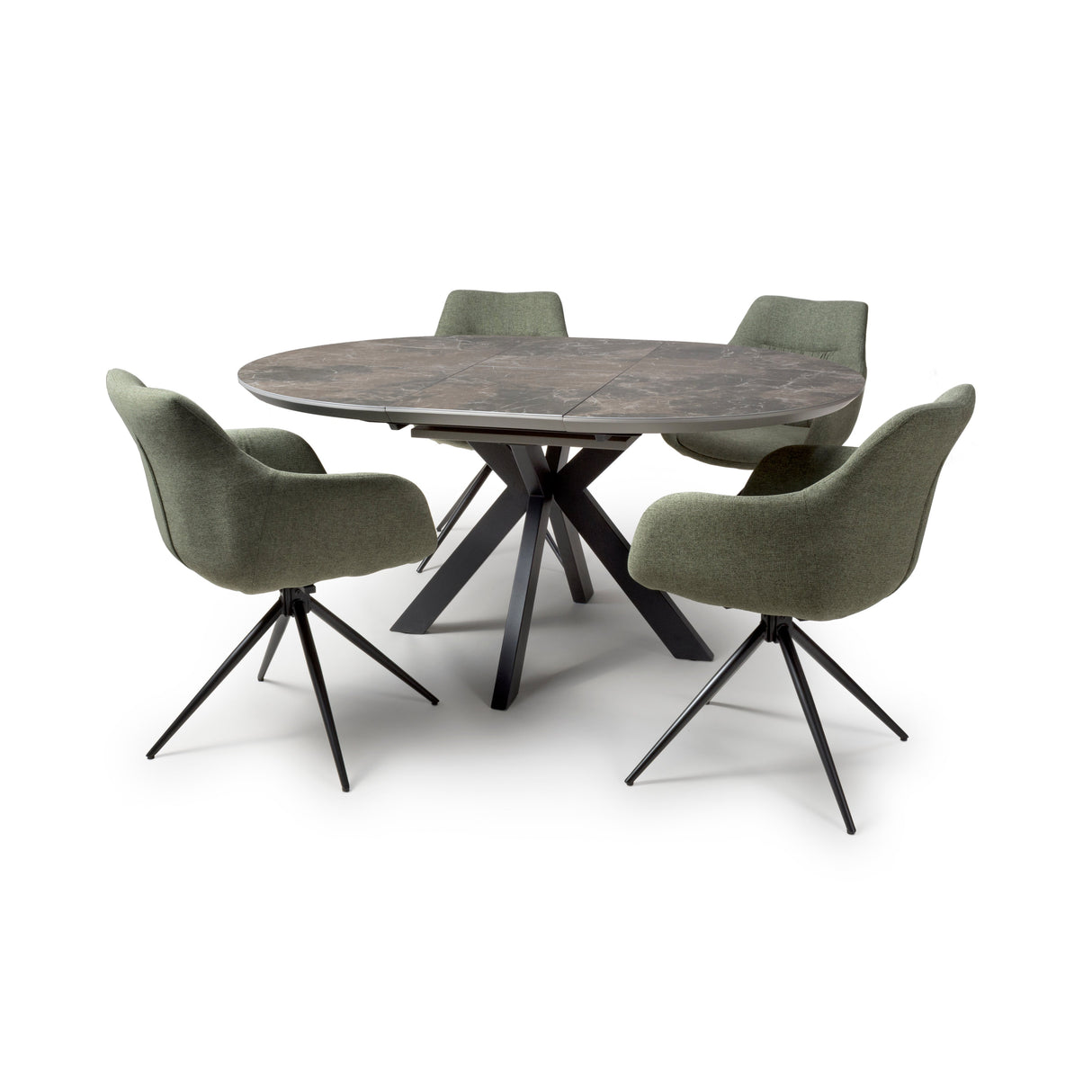 Furniture Link Dining Table Extending Galaxy Round Extending Table 1200mm – 1600mm