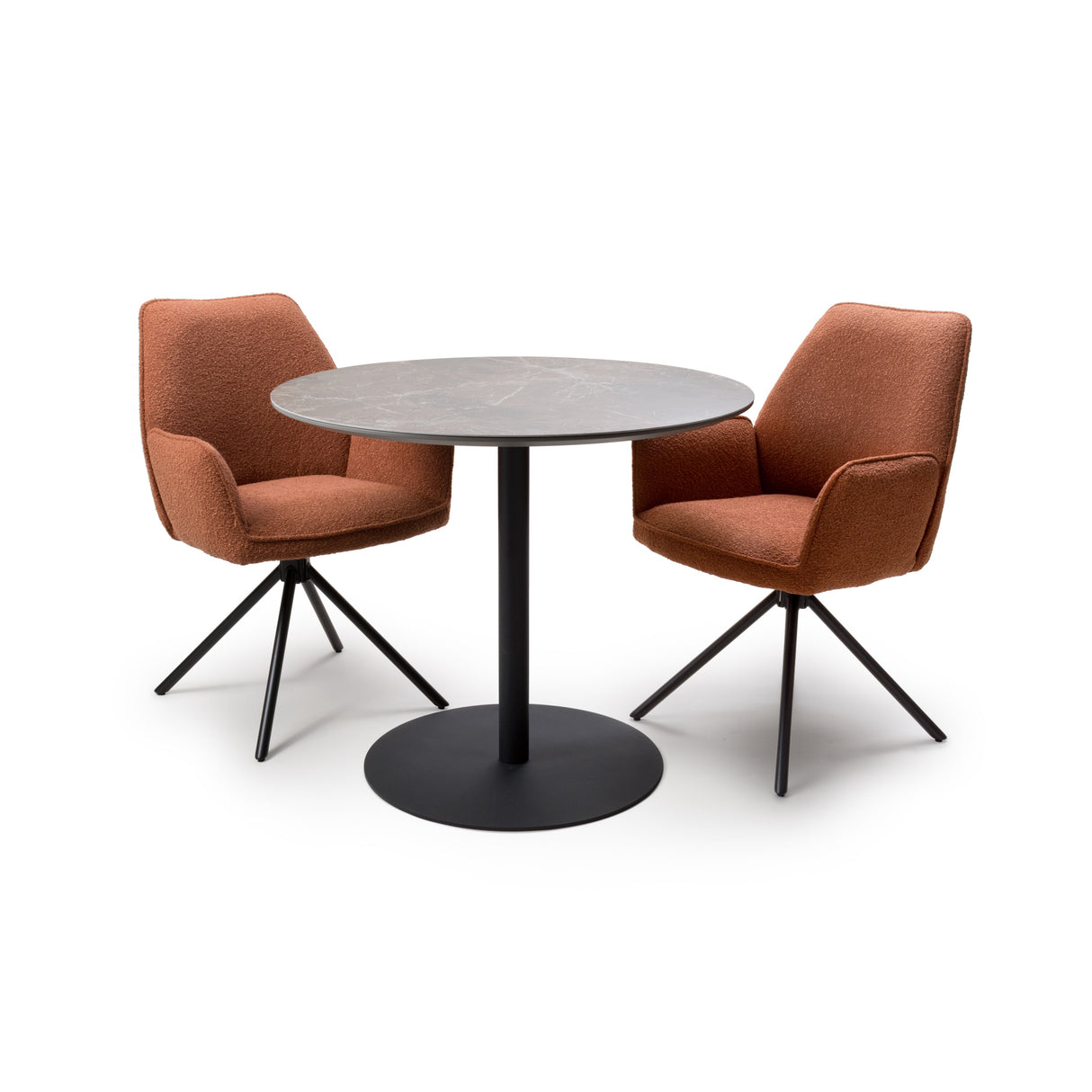 Furniture Link Dining Table Extending Galaxy Round Table 900mm