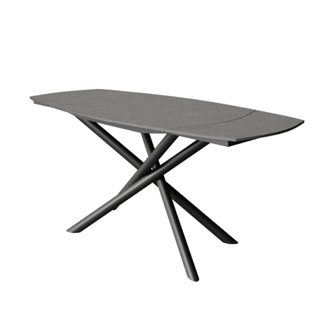 Torelli Dining Table DefaultTitle Giovanni Matt Ceramic Extending Dining Table Grey 120 to 180cm