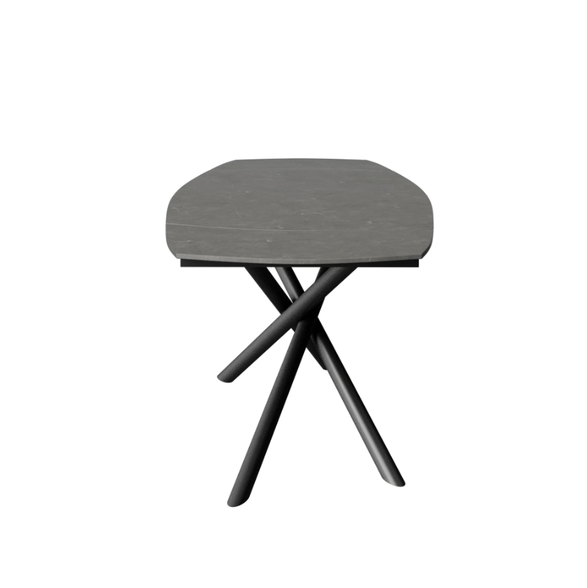 Torelli Dining Table DefaultTitle Giovanni Matt Ceramic Extending Dining Table Grey 120 to 180cm