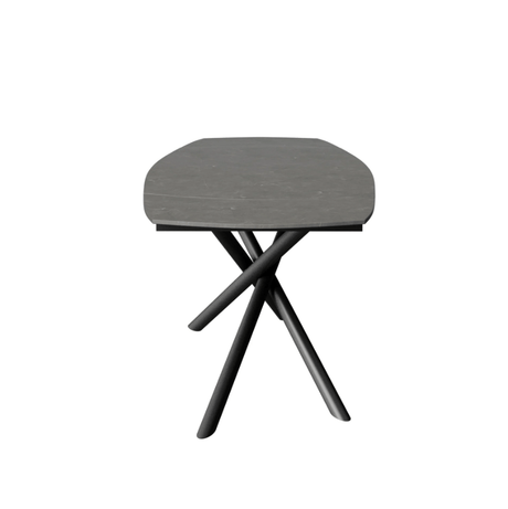Torelli Dining Table DefaultTitle Giovanni Matt Ceramic Extending Dining Table Grey 120 to 180cm