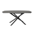 Torelli Dining Table DefaultTitle Giovanni Matt Ceramic Extending Dining Table Grey 120 to 180cm