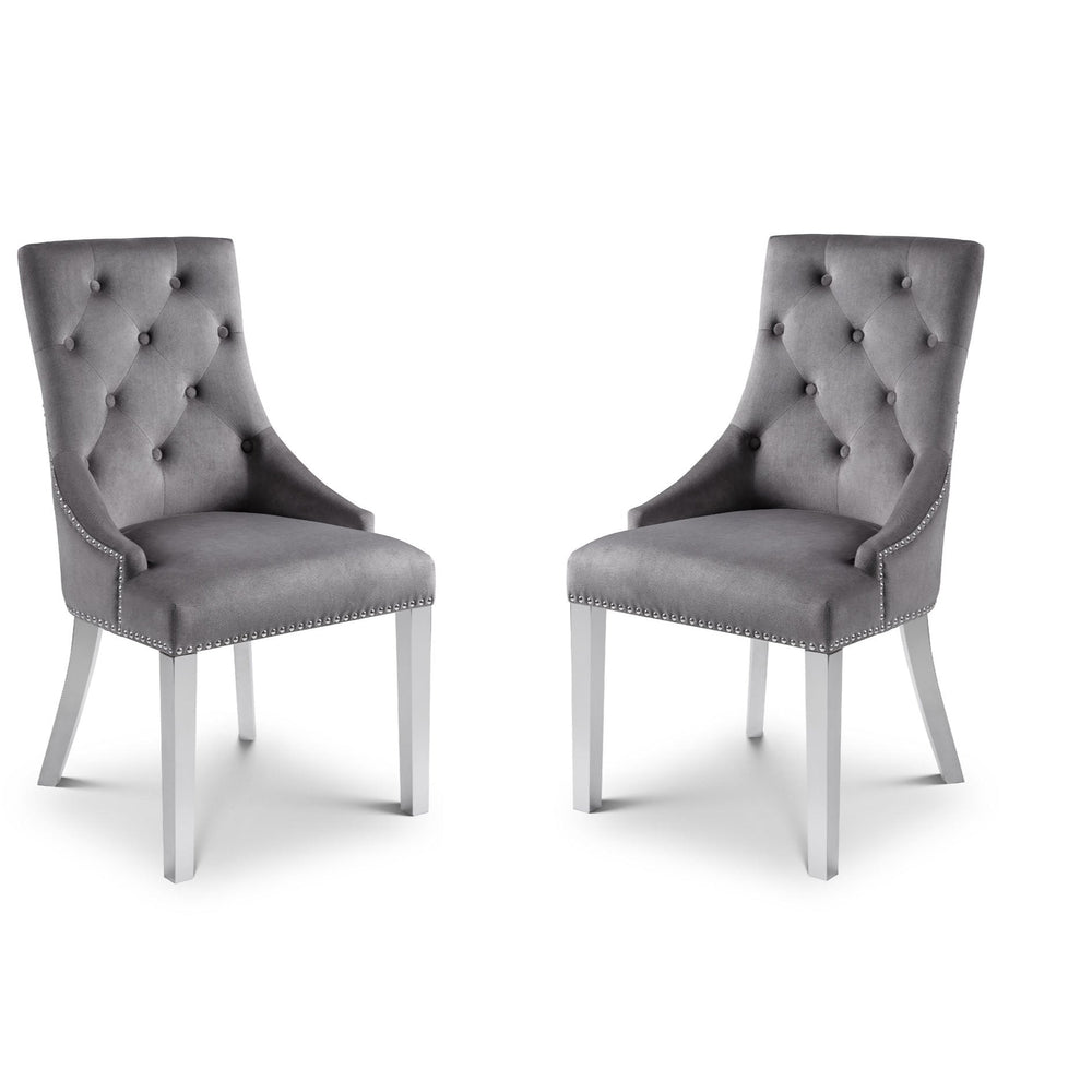 Julian Bowen Dining Chairs Gladstone Lion Head Chairs - Sold in pairs