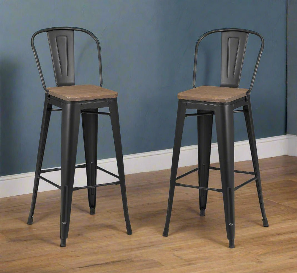Julian Bowen Bar Stool Grafton Metal Bar Stools - Sold in pairs