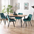 Julian Bowen Dining Chairs Hadid Dining Chairs - Green - Sold in pairs