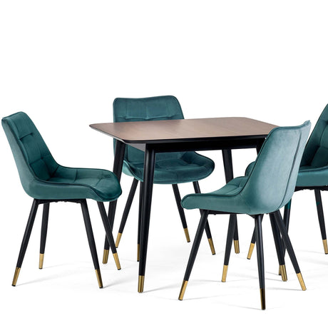 Julian Bowen Dining Chairs Hadid Dining Chairs - Green - Sold in pairs