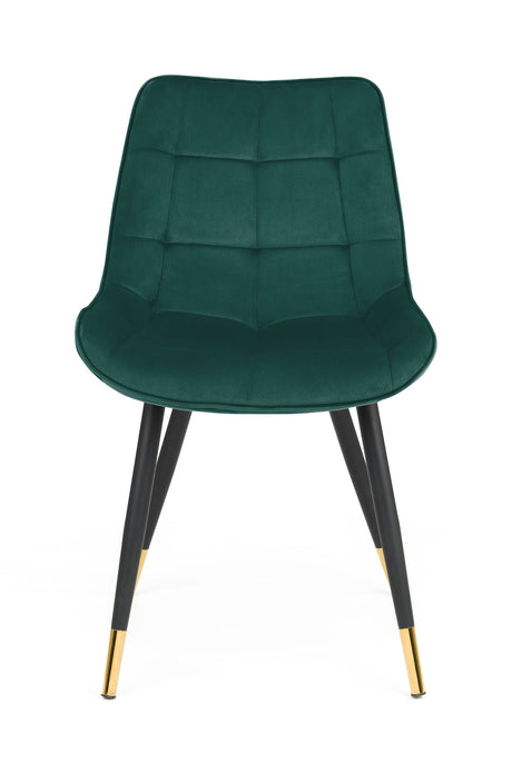 Julian Bowen Dining Chairs Hadid Dining Chairs - Green - Sold in pairs