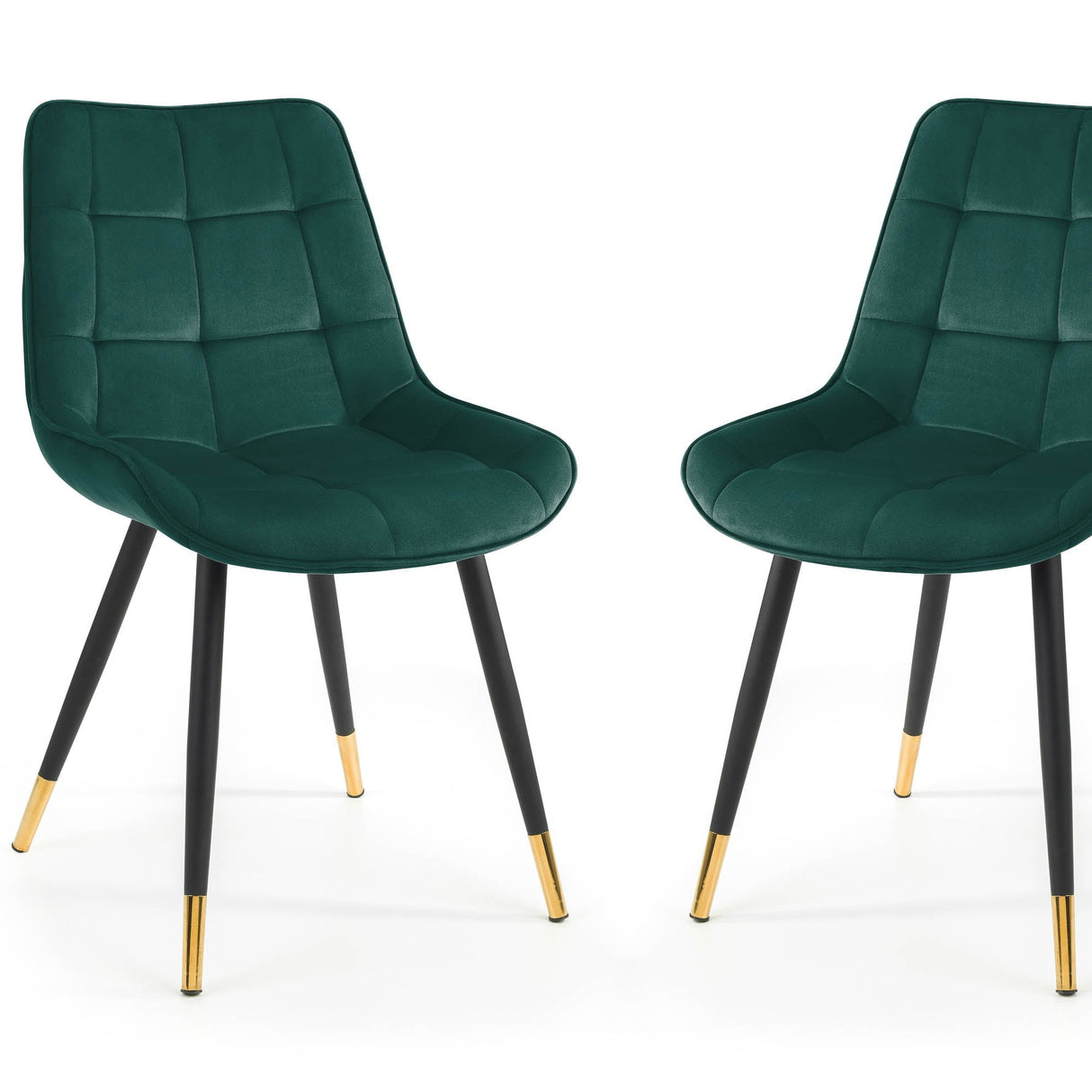 Julian Bowen Dining Chairs Hadid Dining Chairs - Green - Sold in pairs