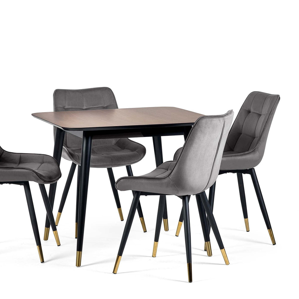 Julian Bowen Dining Chairs Hadid Dining Chairs - Grey - Sold in pairs