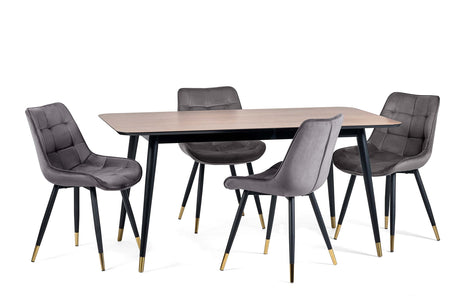 Julian Bowen Dining Chairs Hadid Dining Chairs - Grey - Sold in pairs