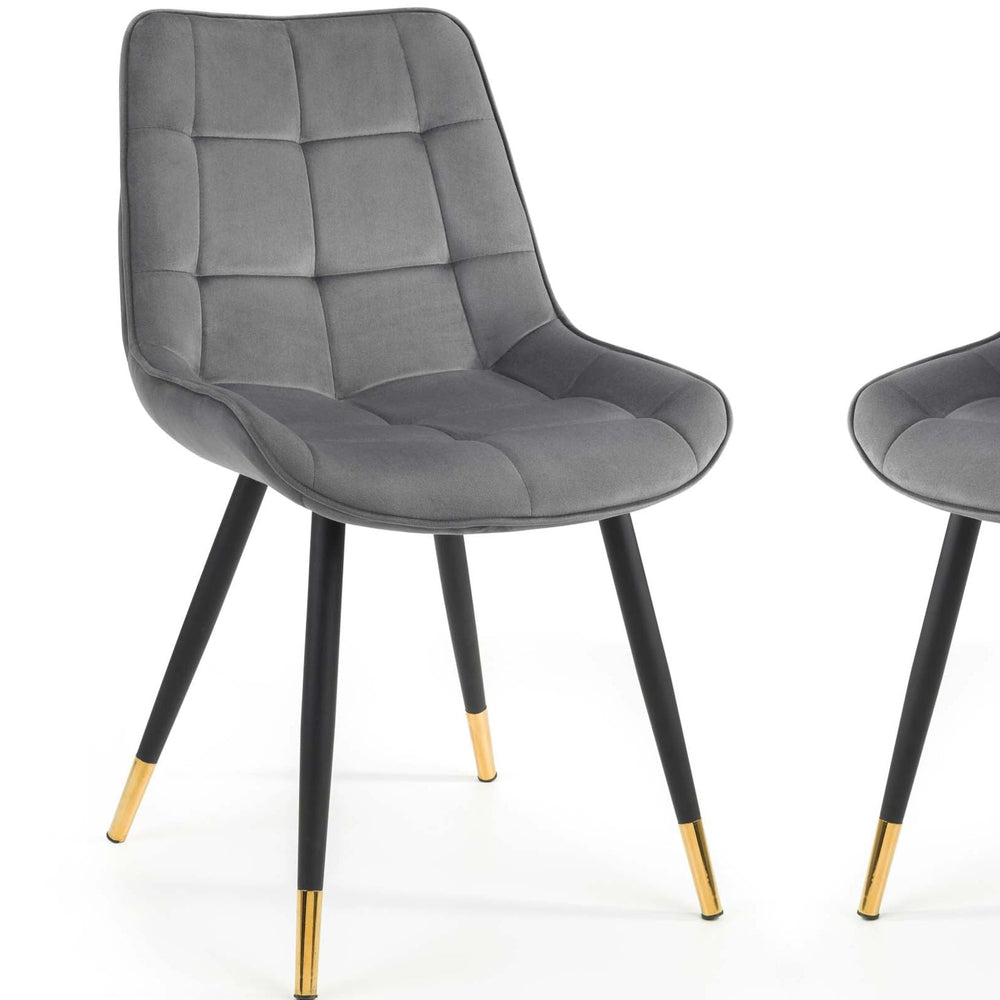 Julian Bowen Dining Chairs Hadid Dining Chairs - Grey - Sold in pairs