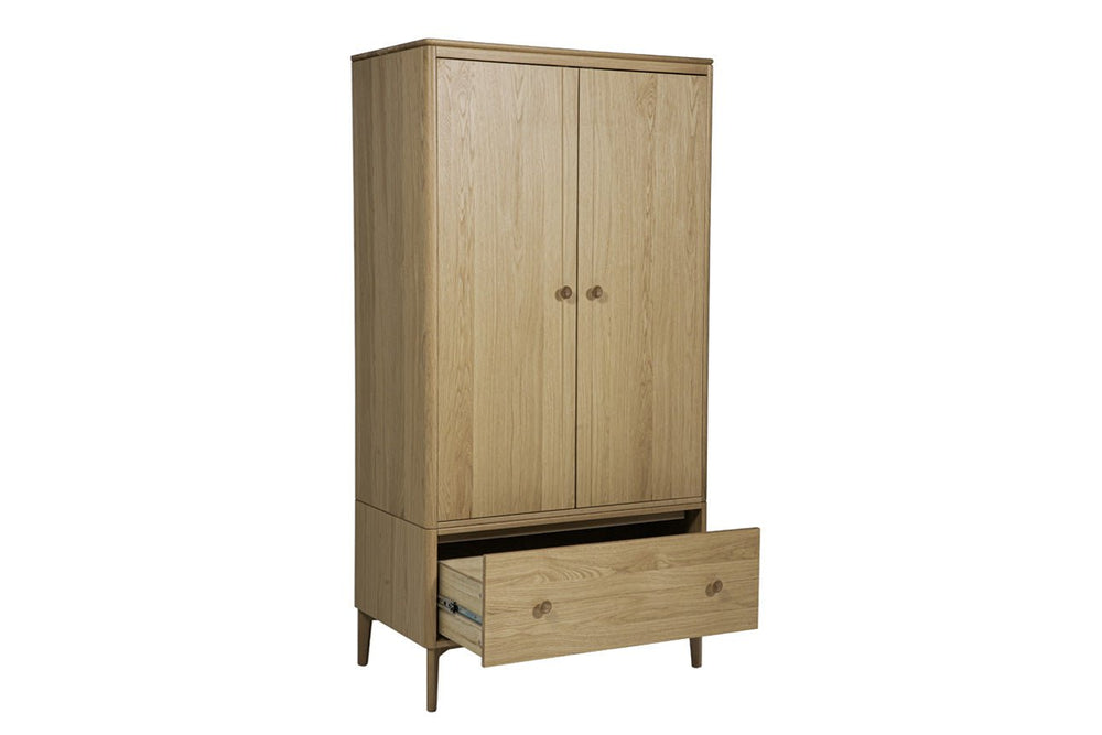Vida Living Wardrobe Hadley Natural 2 Door Wardrobe