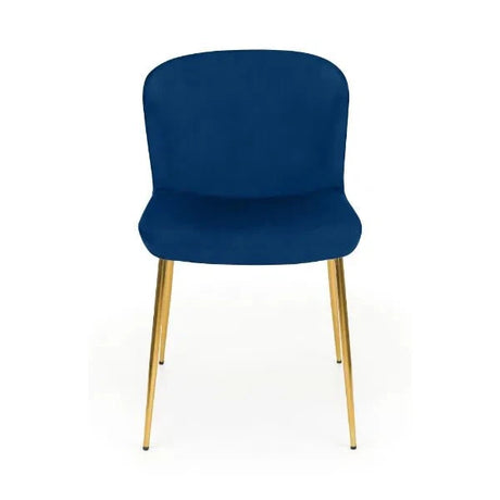 Julian Bowen Dining Chairs Harper Dining Chairs - Blue - Sold in pairs