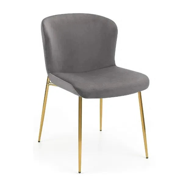 Julian Bowen Dining Chairs Harper Dining Chairs - Grey - Sold in pairs