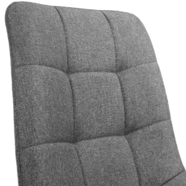 Julian Bowen Dining Chairs Hayden Panelled Dining Chairs - Grey Linen - Sold in fours