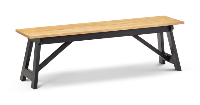 Julian Bowen Benches Hockley Bench Black/Oak