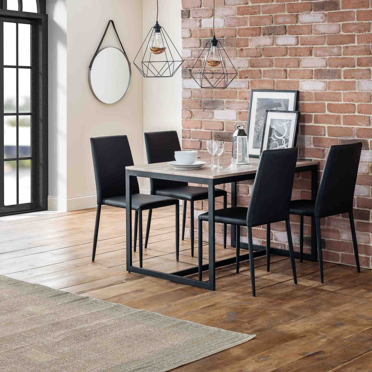 Julian Bowen Dining Chairs Jazz Chairs Black - Sold in fours