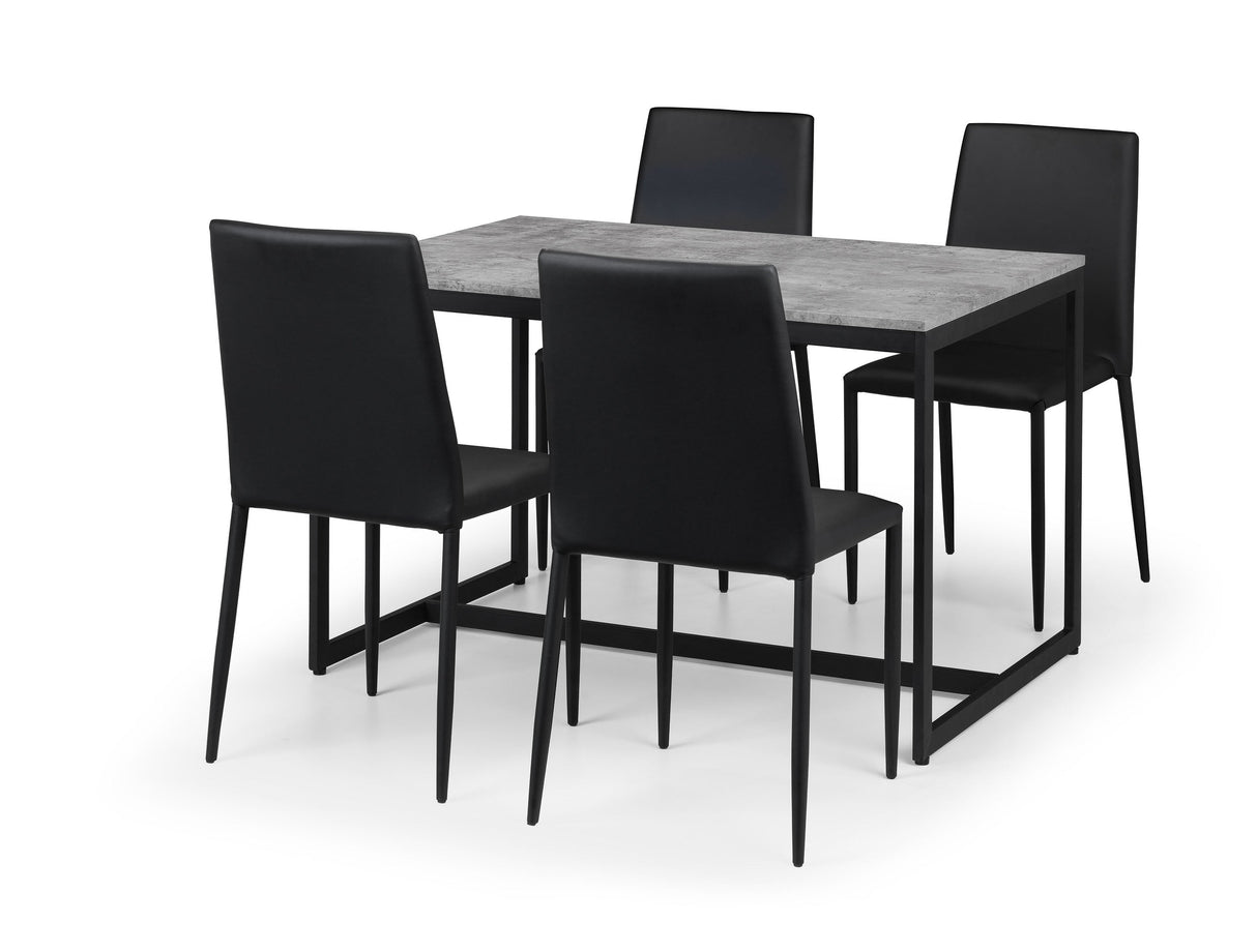 Julian Bowen Dining Chairs Jazz Chairs Black - Sold in fours