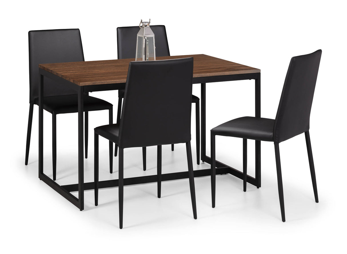 Julian Bowen Dining Chairs Jazz Chairs Black - Sold in fours
