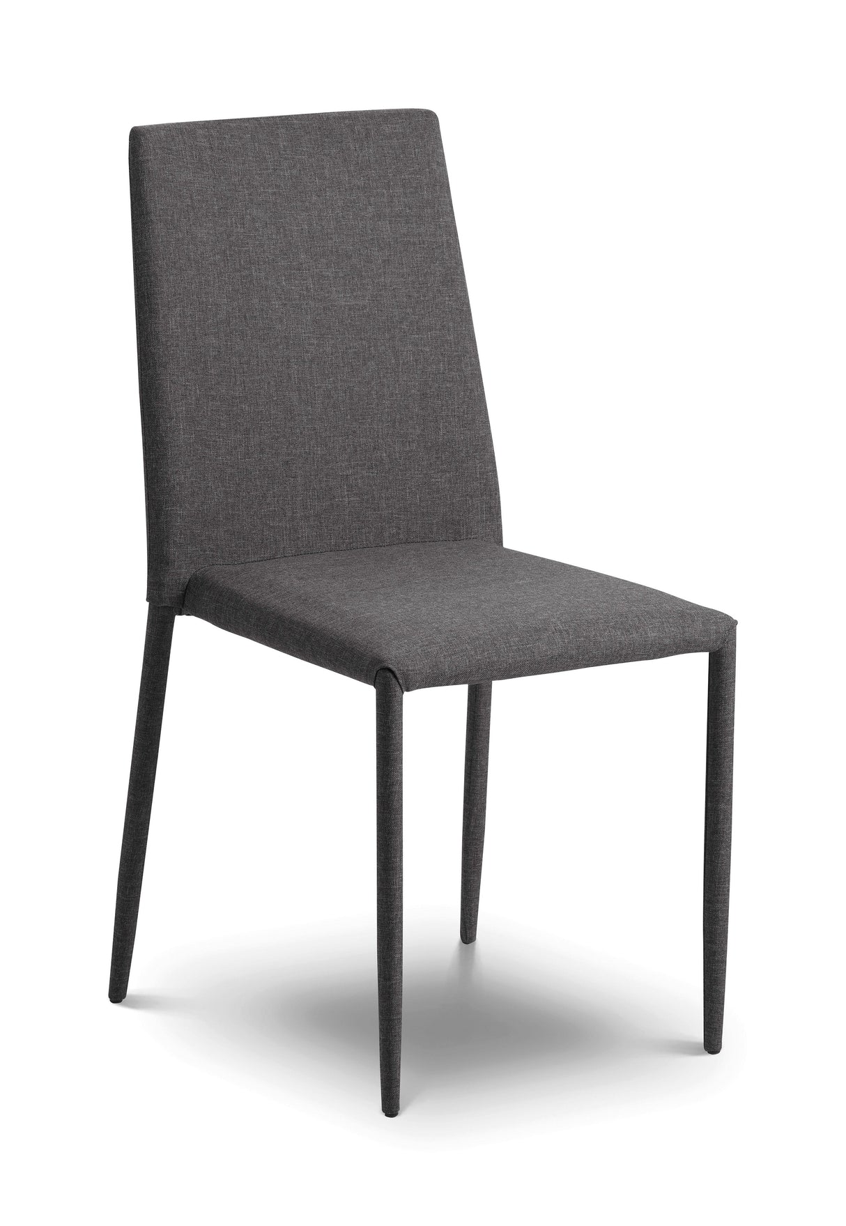 Julian Bowen Dining Chairs Jazz Fabric Chairs Slate Grey - Sold in fours