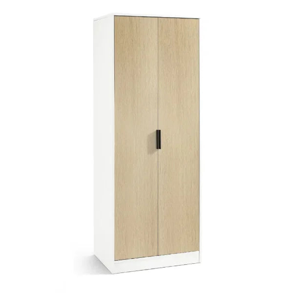 Julian Bowen Wardrobes White/Oak Julian Bowen Alba 2 Door Wardrobe