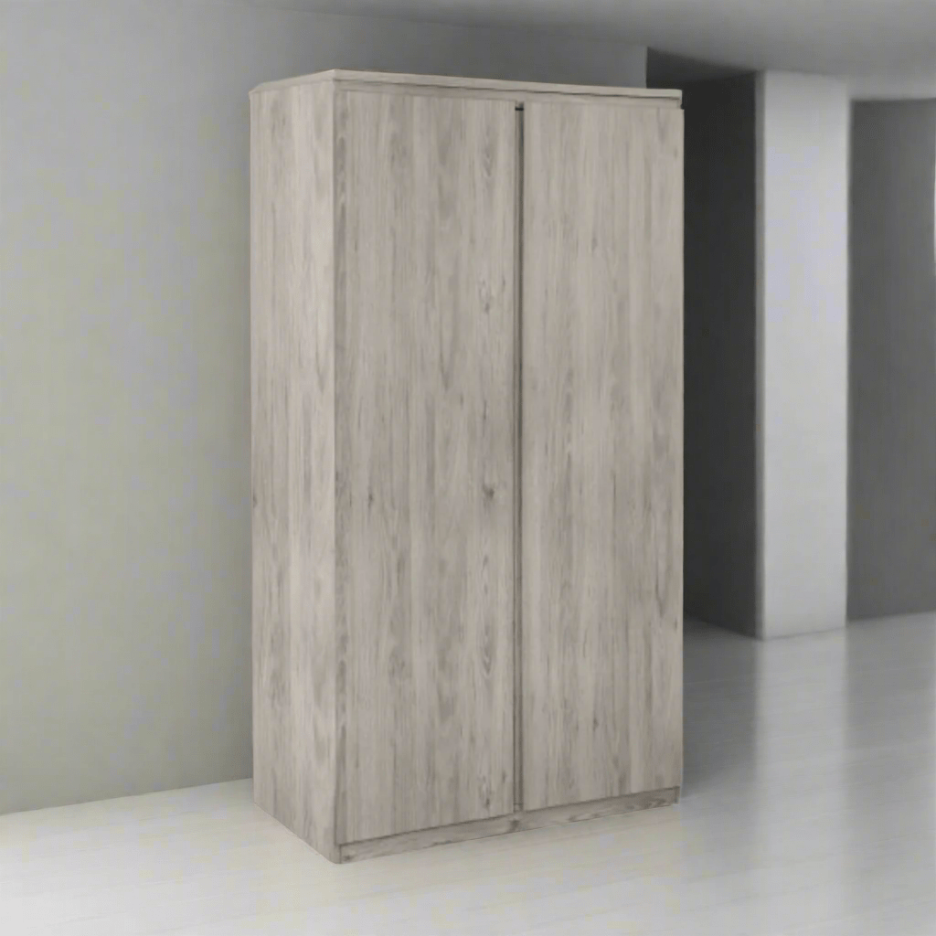 Julian Bowen Wardrobes Jupiter 2 Door Wardrobe - Grey Oak