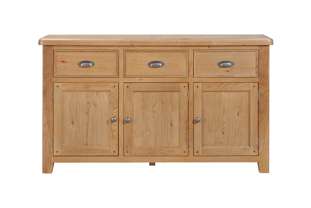 Your Home Style Sideboard Kingston Oak 3 Door Sideboard