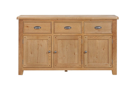 Your Home Style Sideboard Kingston Oak 3 Door Sideboard
