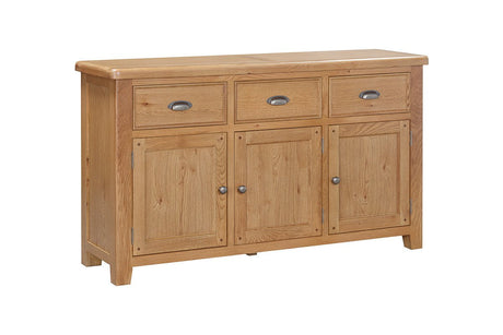 Your Home Style Sideboard Kingston Oak 3 Door Sideboard