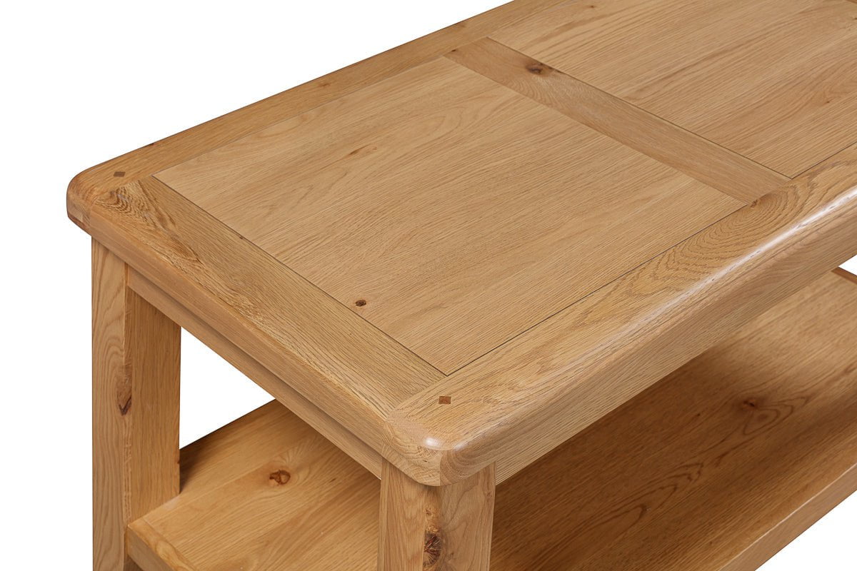 Your Home Style Coffee Table Kingston Oak Coffee Table with Shelf