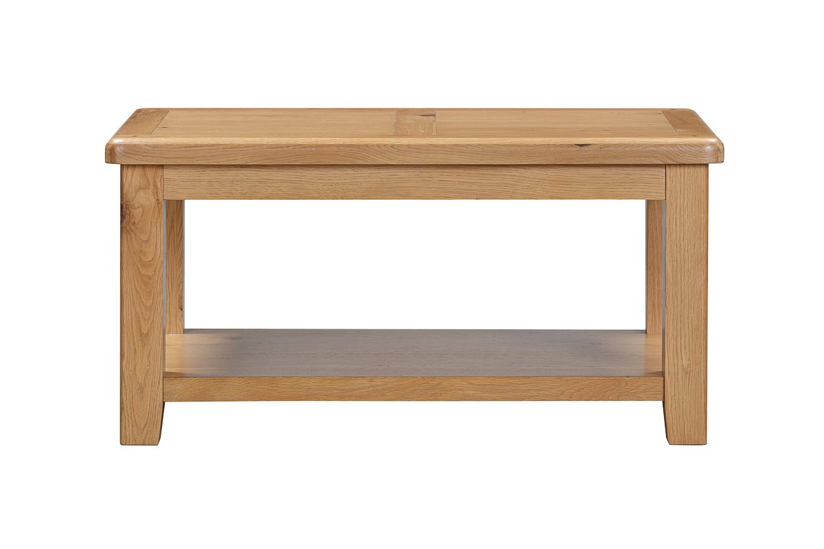 Your Home Style Coffee Table Kingston Oak Coffee Table with Shelf