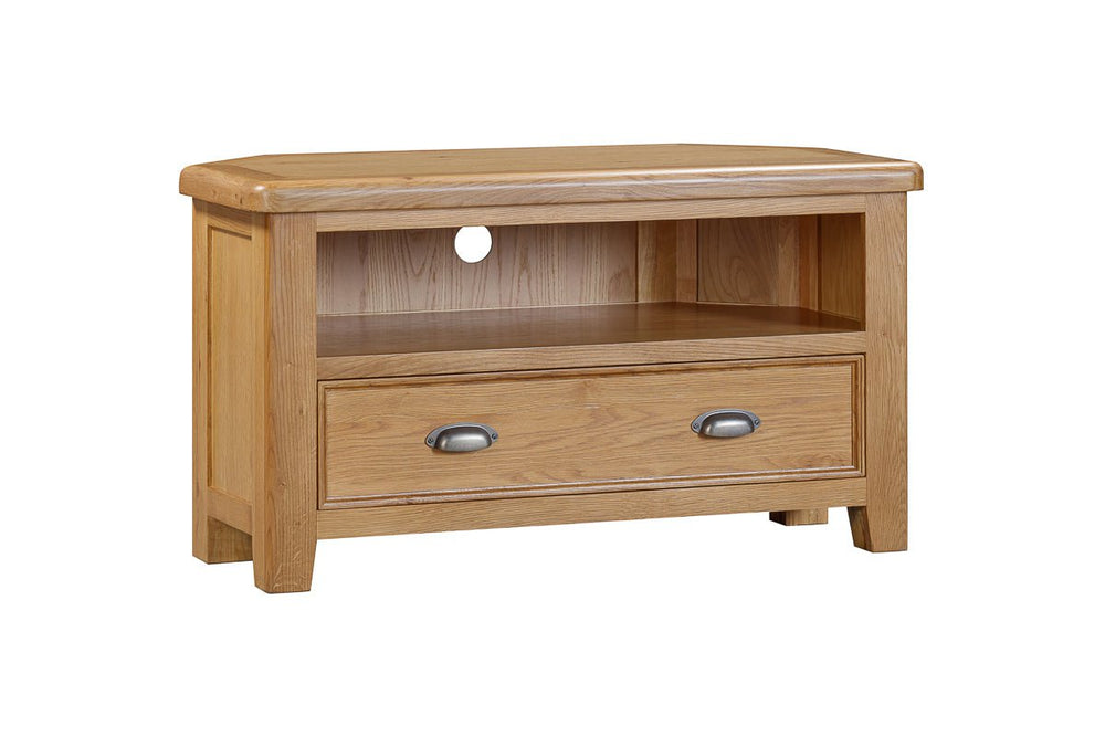 Your Home Style TV Unit Kingston Oak Corner TV Unit