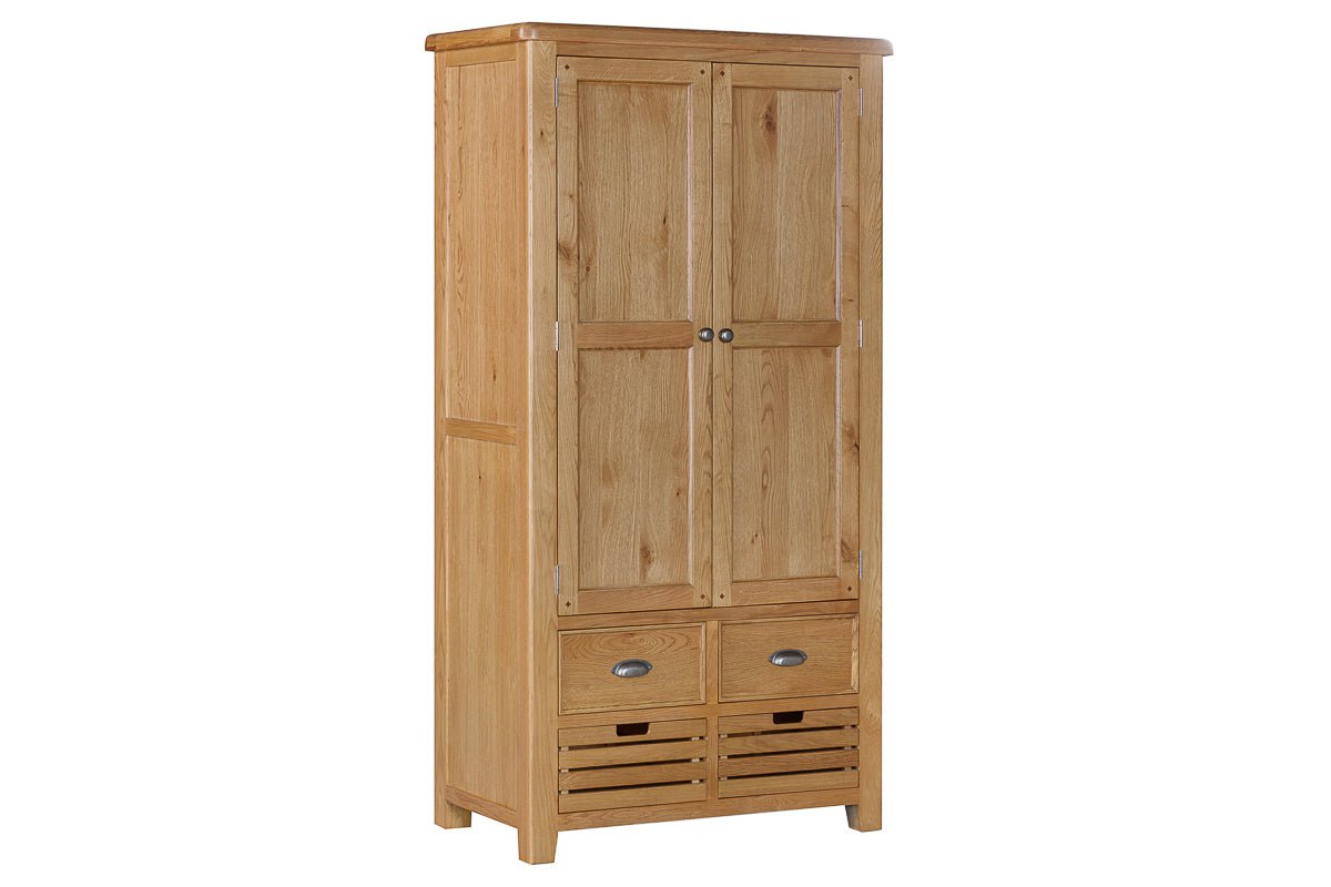 Your Home Style Larder Kingston Oak Double Larder Cupboard