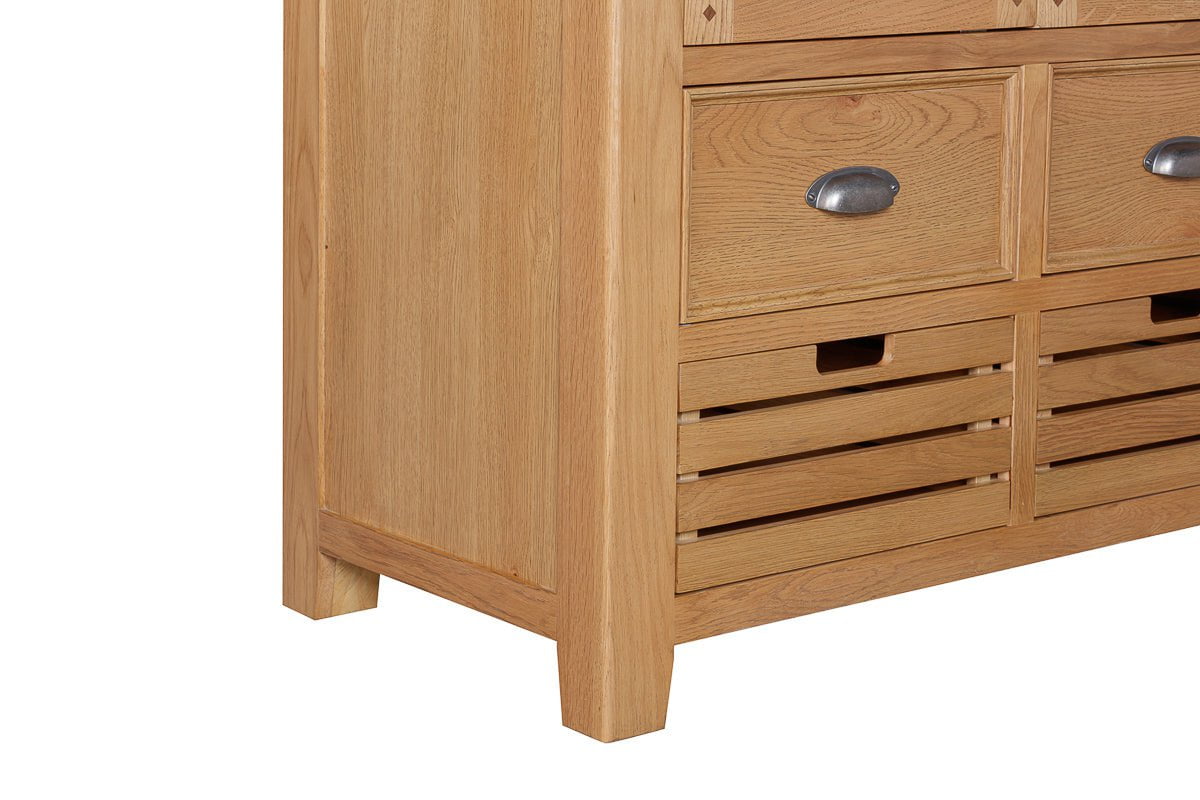 Your Home Style Larder Kingston Oak Double Larder Cupboard