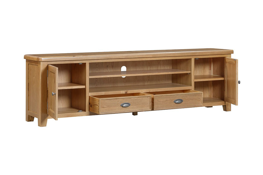 Your Home Style TV Unit Kingston Oak Extra Large TV Unit