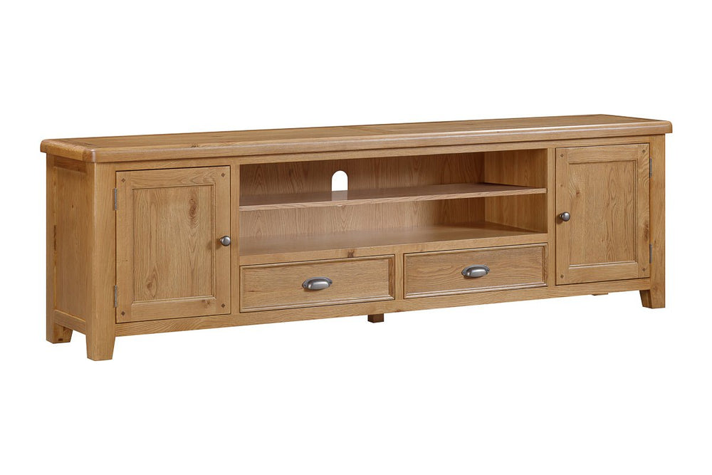 Your Home Style TV Unit Kingston Oak Extra Large TV Unit