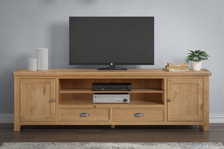 Your Home Style TV Unit Kingston Oak Extra Large TV Unit