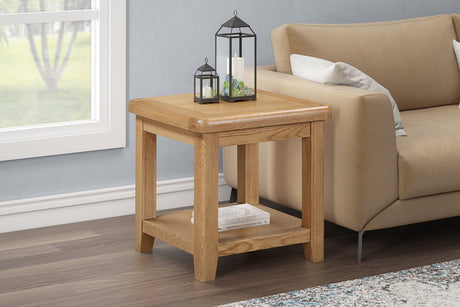 Your Home Style Lamp Table Kingston Oak Lamp Table