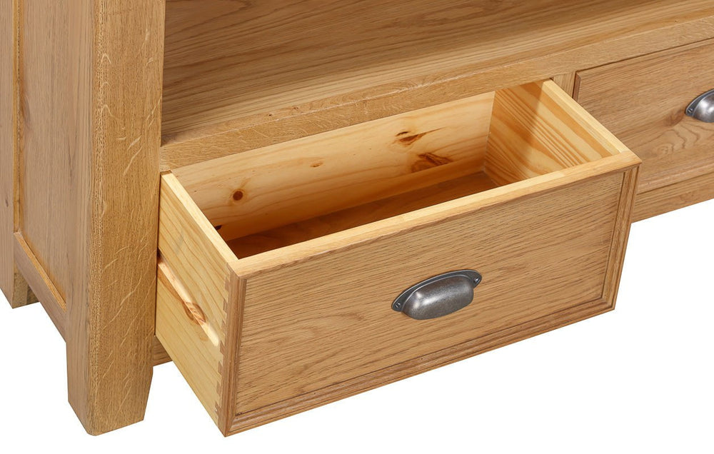 Your Home Style Bookcase Kingston Oak Low Bookcase