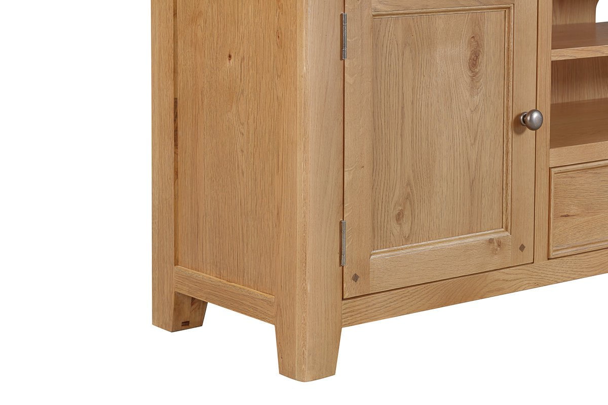 Your Home Style Bookcase Kingston Oak Media Bookcase for XL Tv Unit