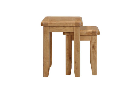 Your Home Style Nest of Tables Kingston Oak Nest of Tables