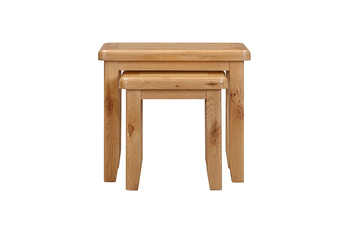 Your Home Style Nest of Tables Kingston Oak Nest of Tables