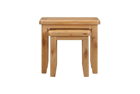 Your Home Style Nest of Tables Kingston Oak Nest of Tables