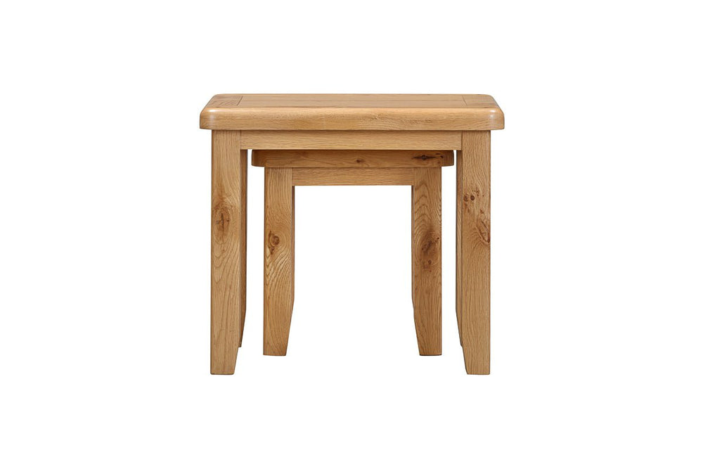 Your Home Style Nest of Tables Kingston Oak Nest of Tables