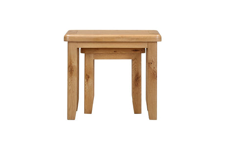 Your Home Style Nest of Tables Kingston Oak Nest of Tables