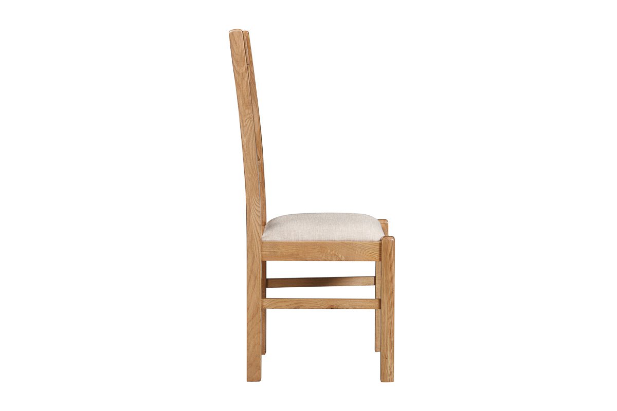 Your Home Style Dining Chairs Kingston Oak Pair of Cross Back Dining Chair