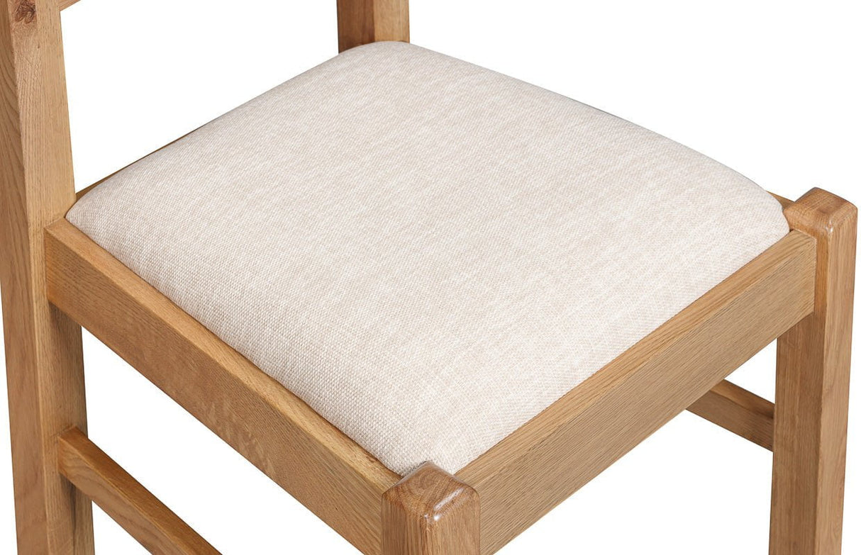 Your Home Style Dining Chairs Kingston Oak Pair of Cross Back Dining Chair